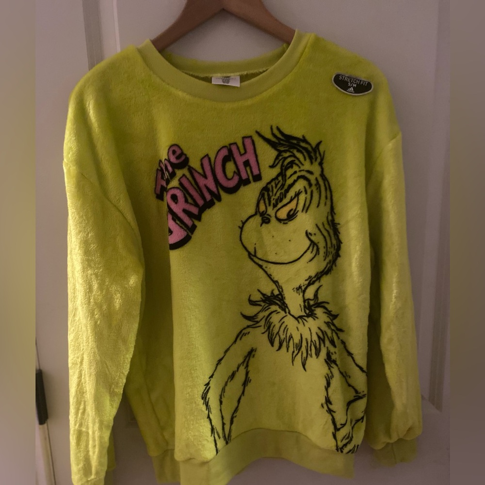 The Grinch Sweatshirt  Neon Green Size Small